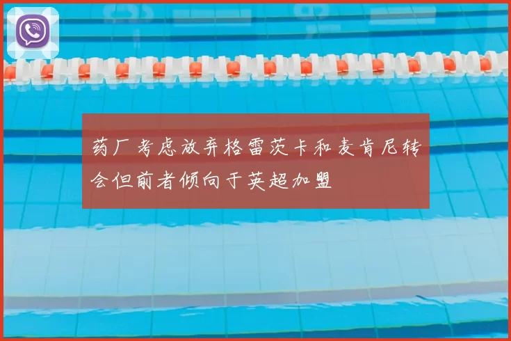 药厂考虑放弃格雷茨卡和麦肯尼转会但前者倾向于英超加盟