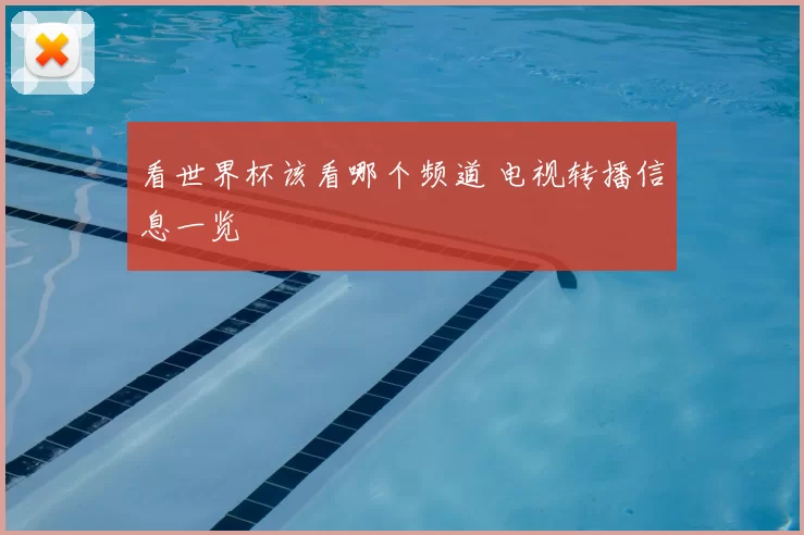 看世界杯该看哪个频道 电视转播信息一览