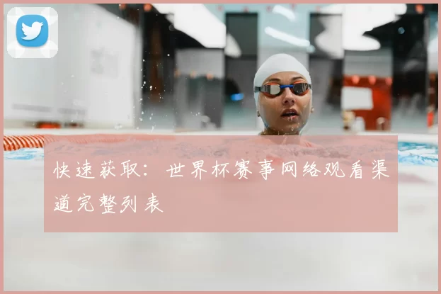 快速获取：世界杯赛事网络观看渠道完整列表