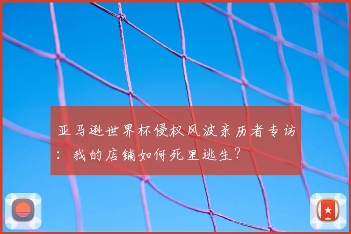 亚马逊世界杯侵权风波亲历者专访:我的店铺如何死里逃生?